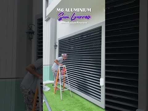 M6 ALUMINIUM SUN LOUVRES @ INSTALLATION PROCESS