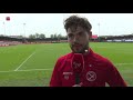 Bram van Vlerken (Almere City FC) over de wedstrijd tegen Jong PSV