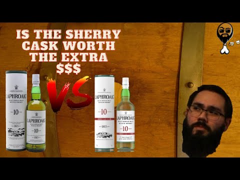 Whiskey Fight Night - Laphroaig 10 vs. Sherry Cask Finish - Is Laphroaig Sherry Worth It?
