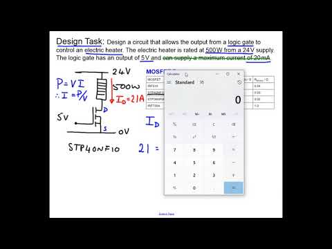 MOSFET Design Exercise
