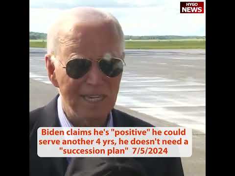 Biden: hope Trump'll debate me, I'm committing now, absolutely! No need succession plan