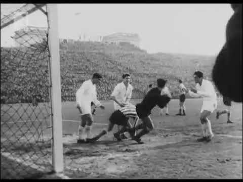 ECC 1956-57. Quarter-finals. CDNA Sofia - Crvena Zvezda. Highlights.