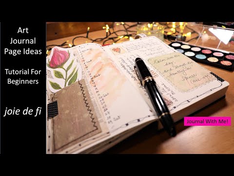 Art Journal Page Ideas Tutorial For Beginners