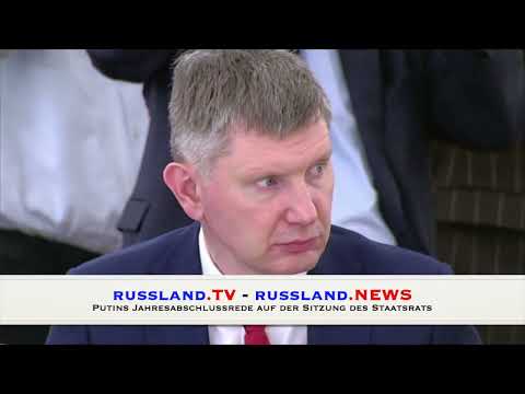 Putins Jahresabschlussrede auf der Sitzung des Staatsrats