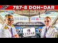 Qatar Airways Boeing 787 Cockpit Doha To Dar Es Salam