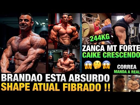 BRANDÃO ABSURDO (SHAPE FIBRADO E DENSO) - CAIKE CRESCENDO - ZANCA MOSTRA FORÇA BRUTAL + EDU CORREA