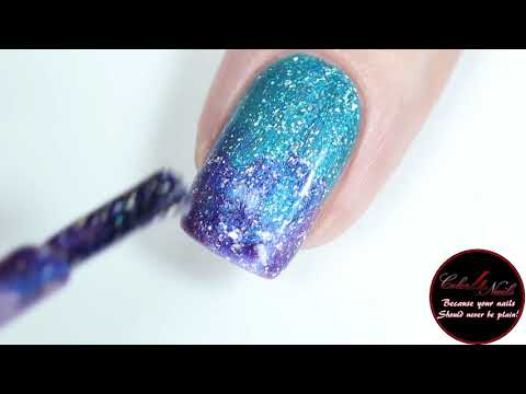 Gradient & Stamping Nail Art | KBShimmer No Wave! & KBShimmer Hashtag You’re It! | Color4Nails