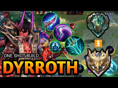 17 KILLS Dyrroth Monster Exp Line One Hit Build !! Dyrroth Best Build and Embelam 2025 MLBB~~