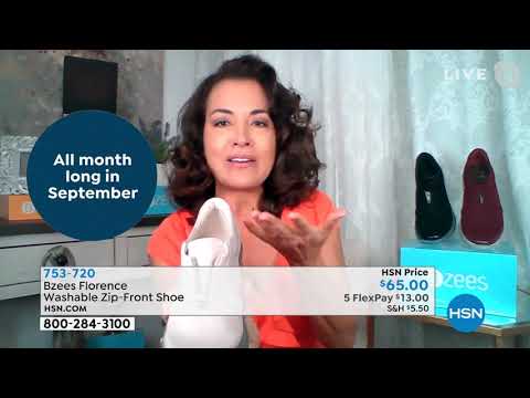 Bzees Florence Washable ZipFront Shoe