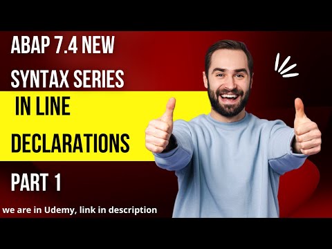 ABAP New 7.4 Syntax video series , Part 1 | Inline Declarations | SAP ABAP | OOPS ABAP | #SAP #ABAP