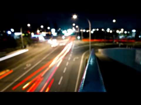 URBAN MINIMAL. Highway Noise At Night with piano music