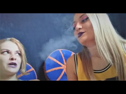 Teaching Her Sister to Be a Good Smoker