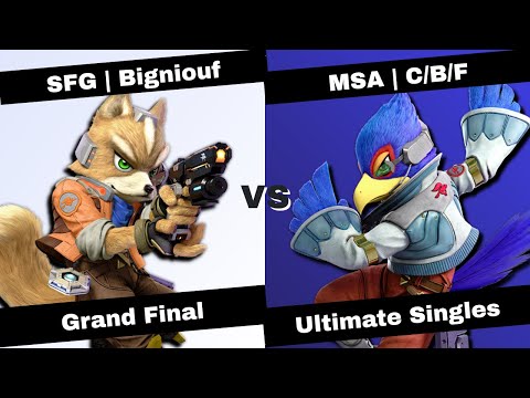 Super Smash QWERTZ #6 - Grand Final - SFG | Bigniouf (Fox) vs. MSA | C/B/F (Falco)