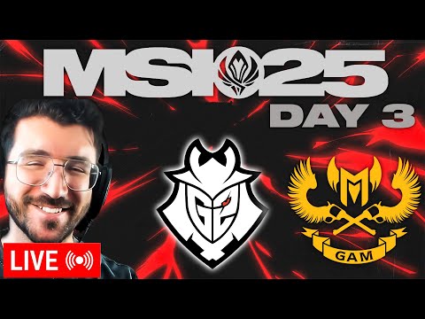 MSI Day 3 👺GAM vs G2 -🦵 #MSI2025