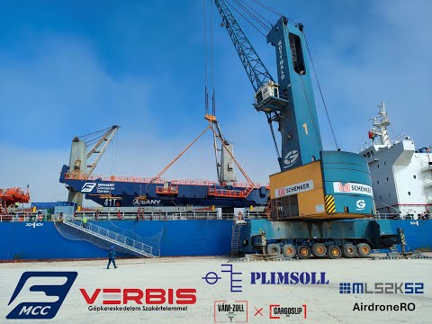 Új SANY RMG bakdaru a MAHART Container Center kikötőjében