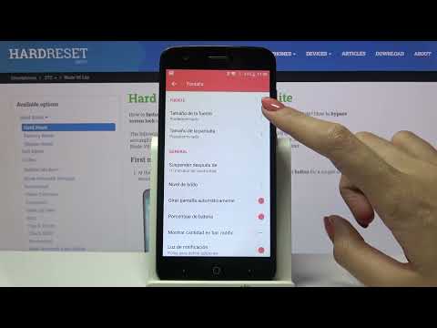 Cómo cambiar tamaño de fuente en ZTE Blade V8 Lite - tamaño de letras