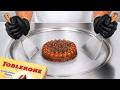 Toblerone Cake Ice Cream Rolls ASMR Satisfying