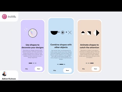 ASMR Programming - Onboarding Screens (Dribbble Design) - No Talking