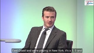 Learn English with Football Star David Beckham Talk Show - English Subtitles