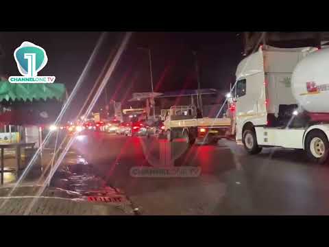 WATCH: Massive Traffic Builds on Atomic–Agbogba Road After Flooding Disrupts Movement