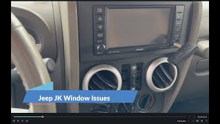 Jeep JK Wrangler Window Issues
