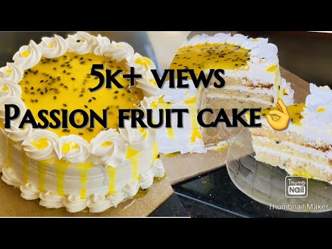 Passion fruit cake 🍈 🍈🍈🍈||sugar bloom by shaima