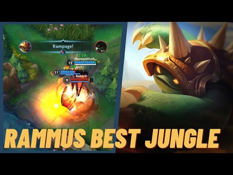 ONE SHOT RAMMUS WITH A SECRET BUILD! Wild Rift Rammus Jungle Gameplay | Rammus Jungle Best Build