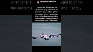 B-52 stratofortress lands without a tail 