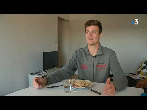 Portrait de Manuel Guinard avant l'Open de Rennes de tennis