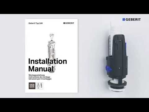 Установка выпускного клапана Geberit Impuls Basic 240 136.730.0.1