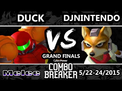 Combo Breaker - DJ Nintendo (Fox) Vs. Duck (Samus) SSBM Grand Finals - Smash Melee