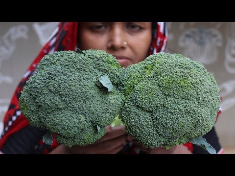 Village Food Farm Fresh Broccoli Recipe Village Style Delicious fresh broccoli & carrot fry cooking Video