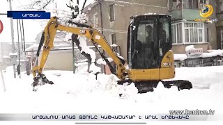 Արցախում առատ ձյունը կաթվածահար է արել երթևեկը