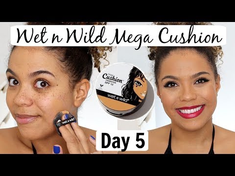 Wet n Wild Mega Cushion Review/Wear Test | 12 DAYS OF FOUNDATION DAY 5 Video