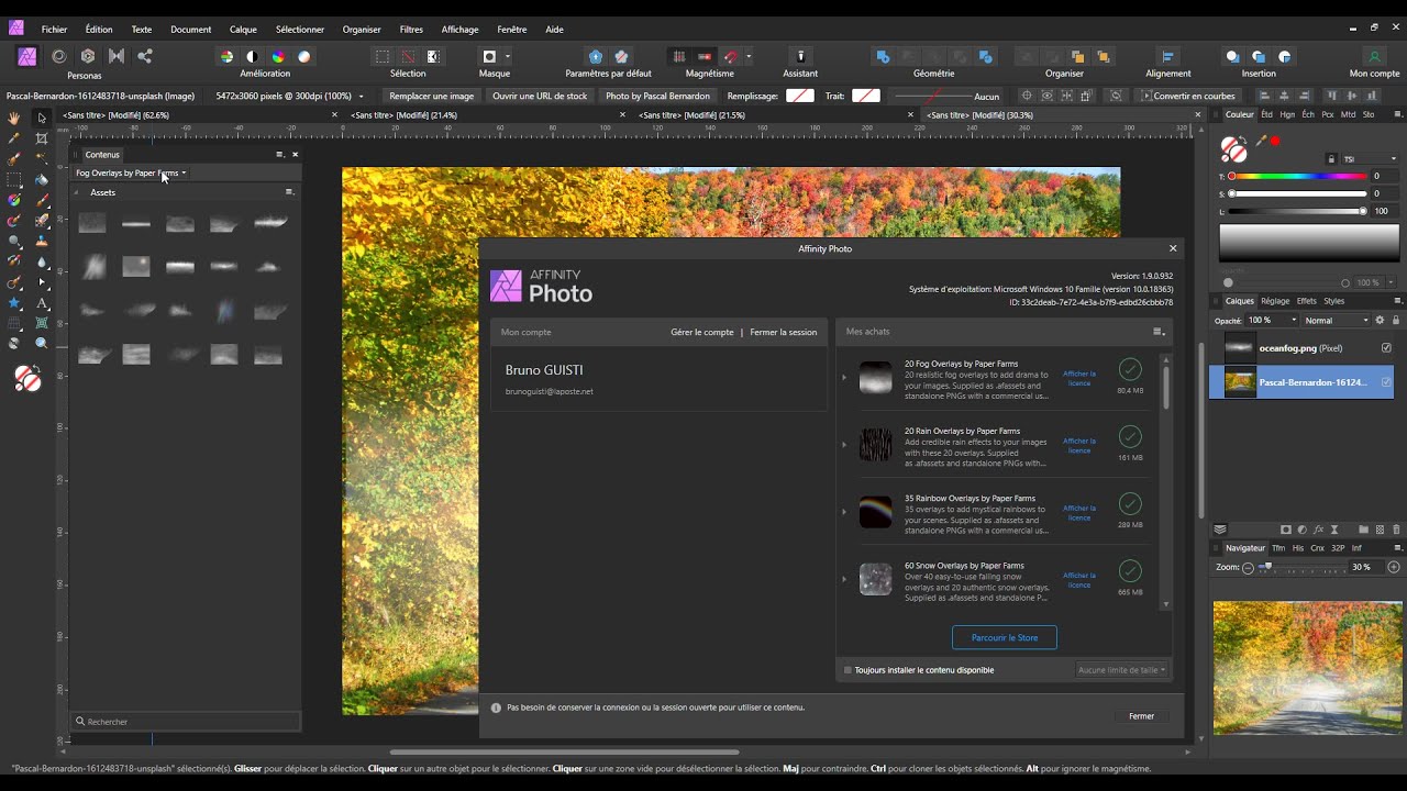 Les principales nouveautés de la version 1.9 Affinity Photo