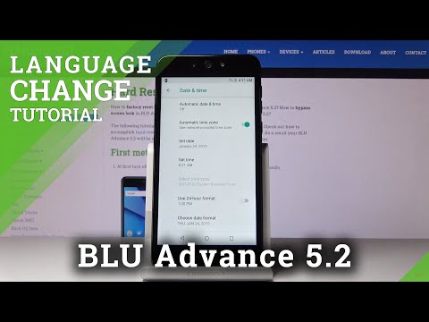 How to Change Date & Time BLU Advance 5.2 – Change Time Zone