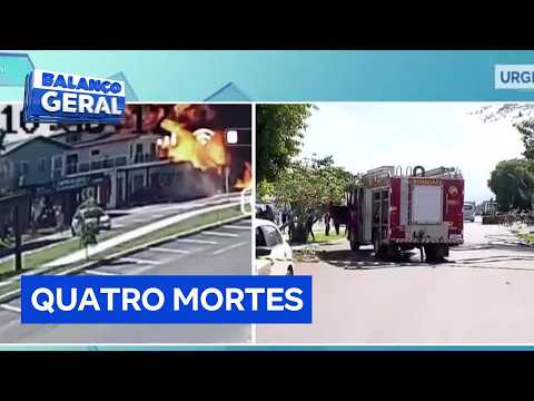 Autoridades confirmam quatro mortes em queda de avião em Capão da Canoa (RS)