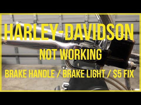 Harley-Davidson Brake light stays on. $5 Fix.