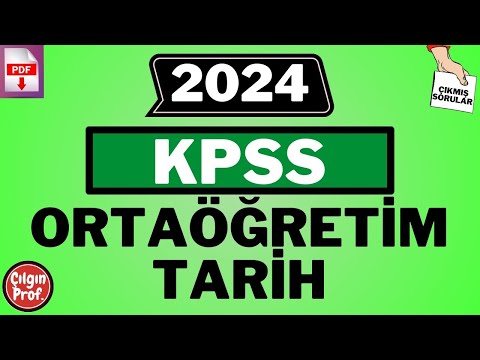 2024 KPSS ORTAÖĞRETİM TARİH[+PDF]-2024 KPSS Ortaöğretim Çıkmış Tarih Çözümleri #ortaöğretimkpss 