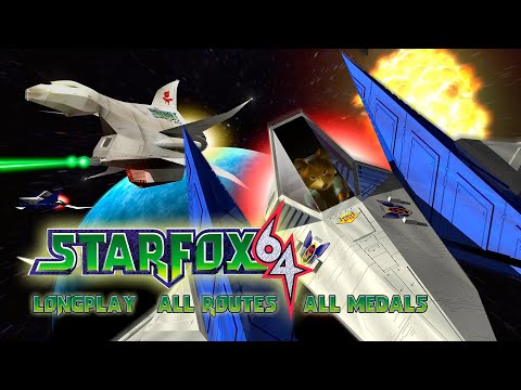Star Fox 64 - All Routes, All Medals - Longplay (4K 60FPS)