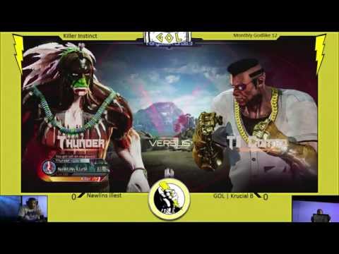 MGL 12 - Killer Instinct - GOL | Krucial B (Thunder) vs Nawlins Illest (TJ Combo/ Fulgore)
