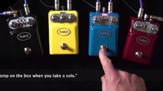 Video thumbnail for T-Rex: Tonebugs - New Sensewah, Booster, Fuzz & Totenschlager - together! by Brett Kingman