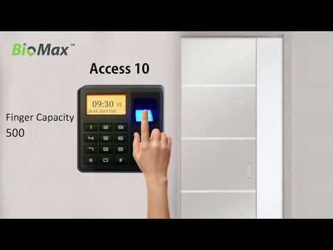 Biomax access 10 fingerprint attendance system.