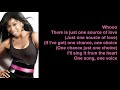 One Voice by Brandy (Lyrics)