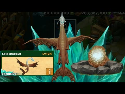 SPLASHSPOUT Max Level 124 Titan Mode-New Exclusive Sliquifier//Dragons Rise of Berk