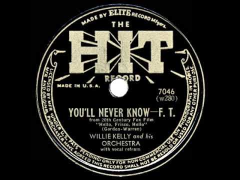 1943 HITS ARCHIVE: You’ll Never Know - Willie Kelly & Orchestra