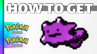 HOW TO GET Ditto in Pokemon Gold and Silver