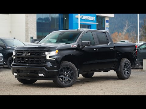 2026 Chevrolet Silverado 1500 Crew Cab Short Box 4-Wheel Drive RST in Black for sale at Salmon Arm Chevrolet Buick GMC in Salmon Arm, BC