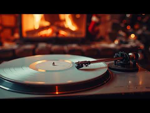 By the Fireplace Jazz | Warm Retro Vinyl Sound (4K Ultra HD)
