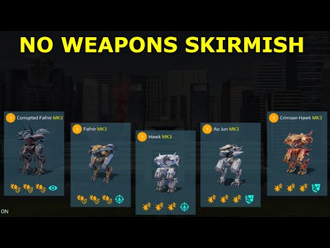 No Weapons Fafnir and Hawk and Ao Jun Skirmish. War Robots.